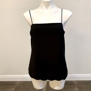 NWT J. CREW FACTORY CAMISOLE TOP WITH SCALLOP TRIM